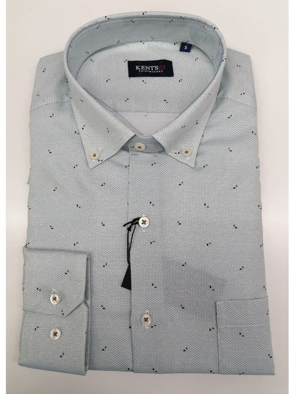 Camisa vestir manga larga Yukon Gris