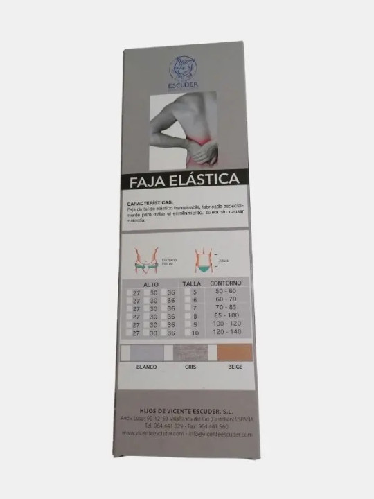 Faja elástica unisex | Confecciones Josan