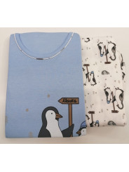 Pijama invierno mujer pingüinos