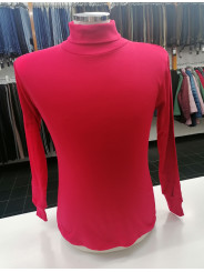 Camiseta cuello cisne unisex rojo